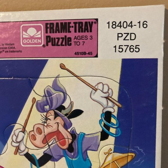 Vintage Walt Disney Totally Minnie & Friends Golden Frame Tray Puzzle - Picture 3 of 3